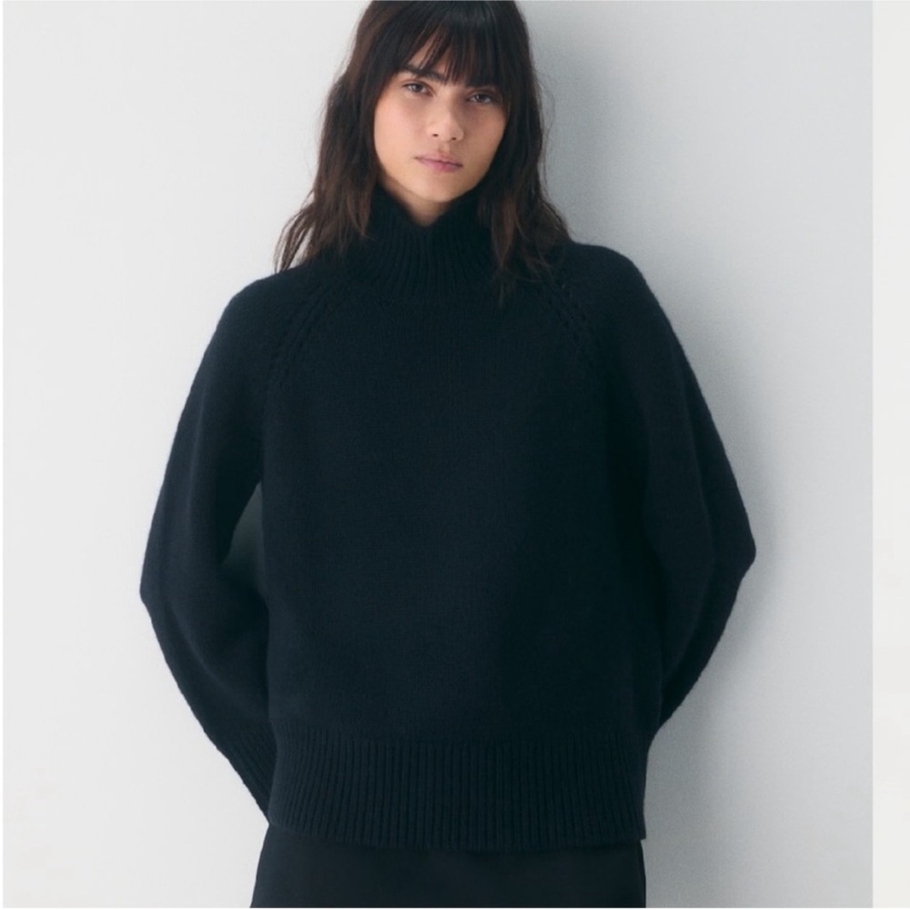 Aritzia Black Turtleneck Sweater